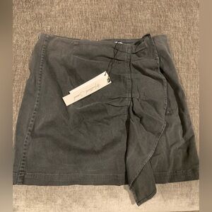 Mustard Seed Black Miniskirt w/ Ruffle